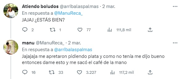 Sufrió un insólito robo y lo contó en Twitter.