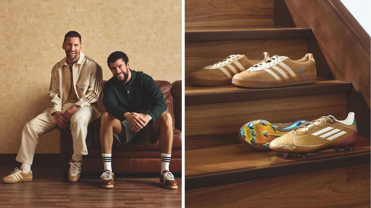 Las zapatillas y botines de Messi y Bad Bunny: cuánto cuestan