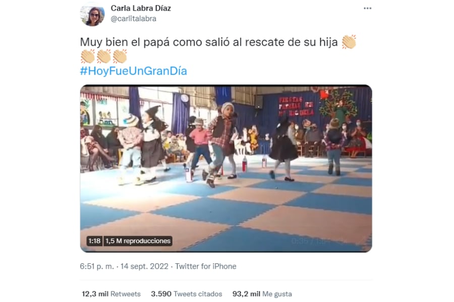 Carla Labra, la encargada de difundir el video.