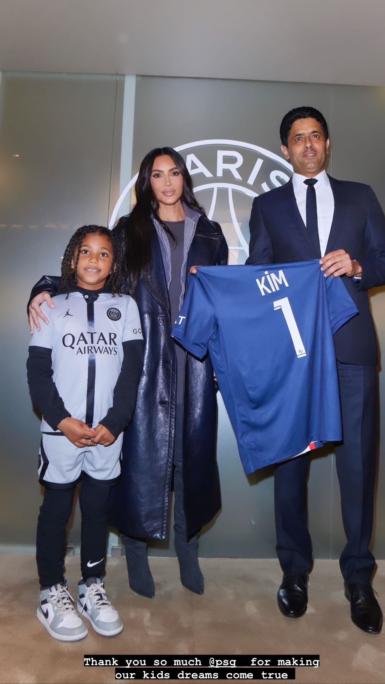 Kim Kardashian estuvo en el último partido del PSG.