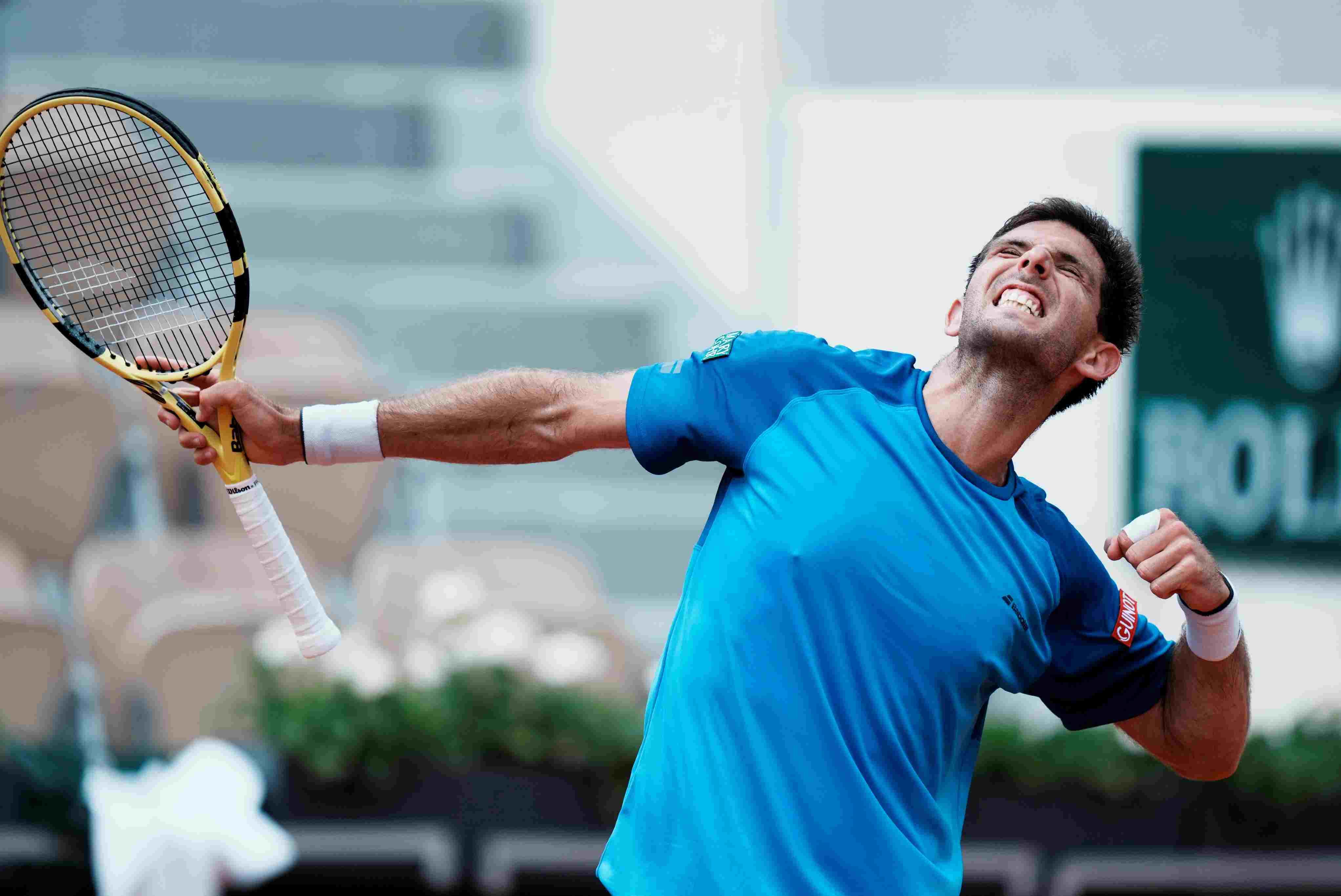 El azuleño Federico Delbonis consiguió este viernes su mejor actuación en Roland Garros. (AP)