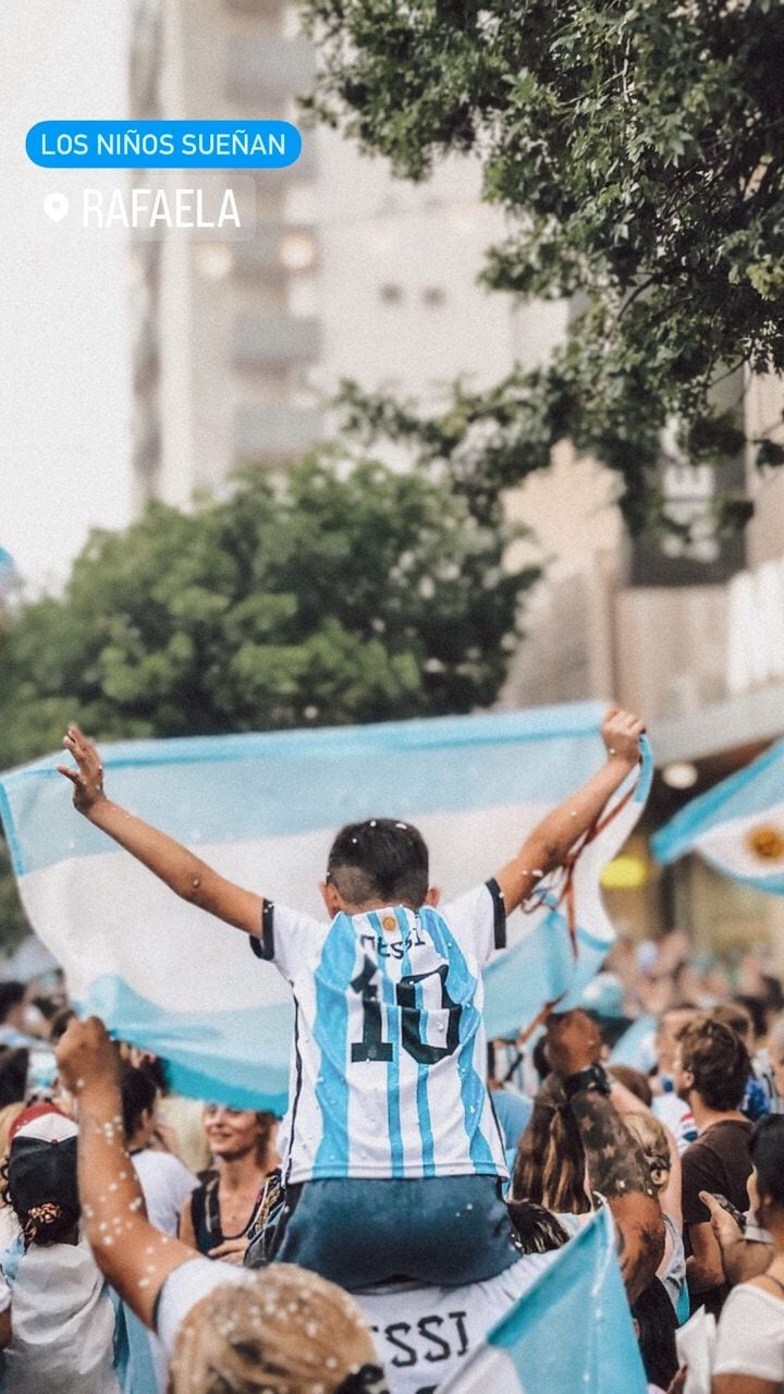 Rafaela celebró el pase a la final de la copa del mundo de Qatar 2022