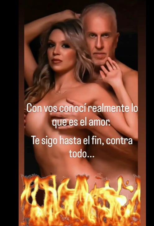 La nueva foto sin ropa de Andrés Nara y su esposa Alicia Barbasola