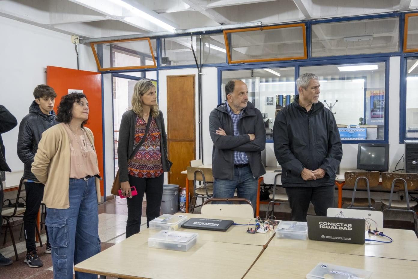 Pablo Garate y Jorge Ferraresi recorrieron obras e instituciones