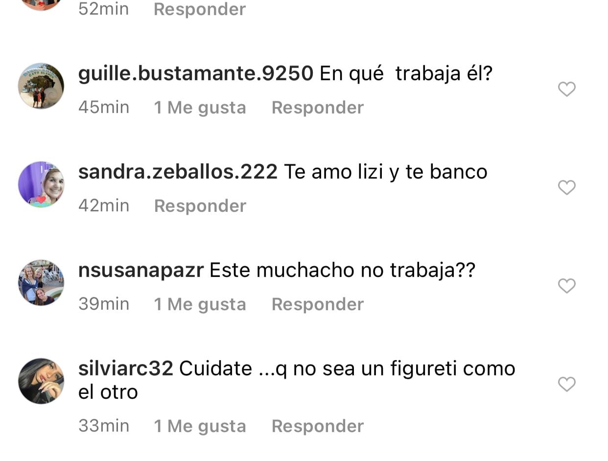 Críticas a Sebastián Nebot, el novio mendocino de Lizy Tagliani.