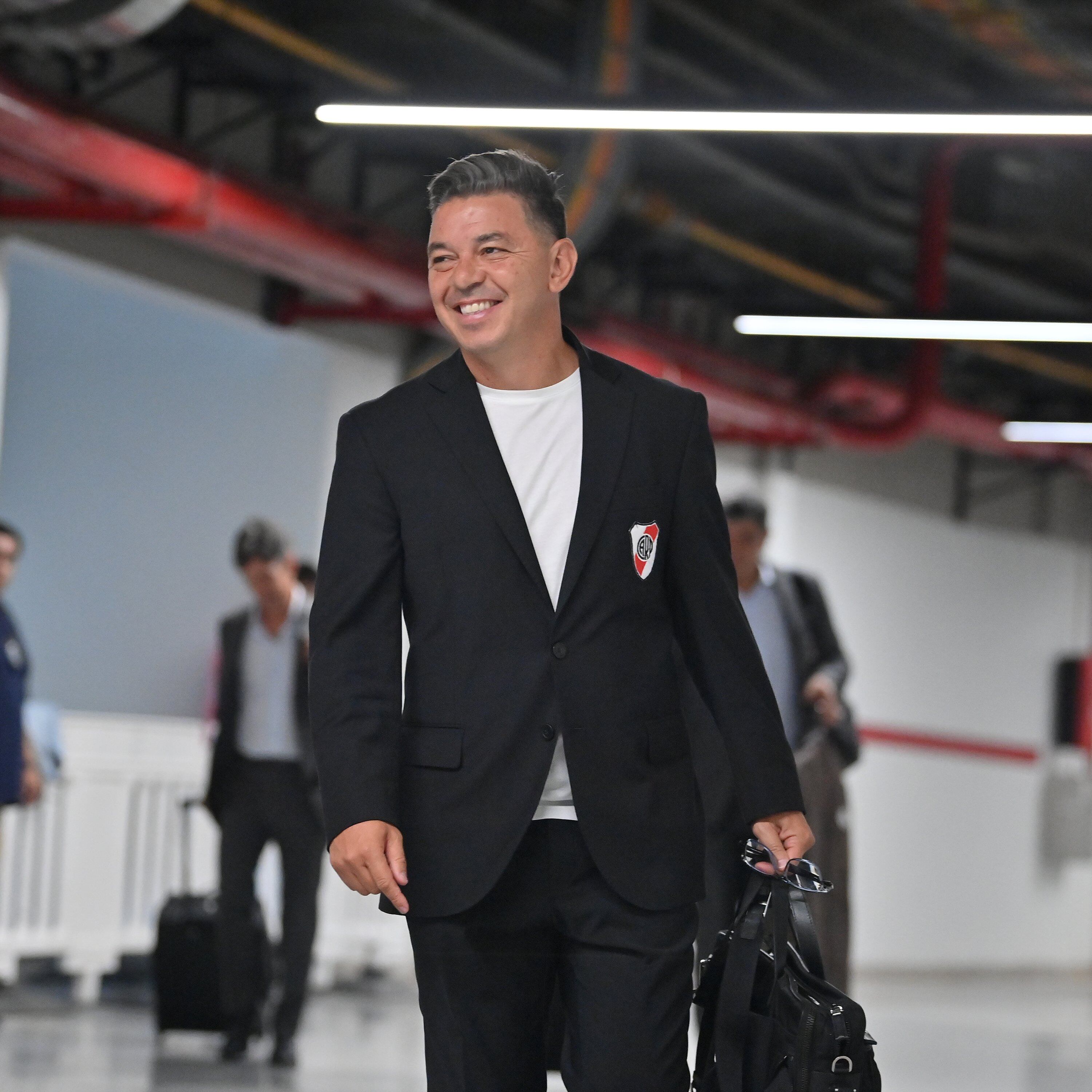 Marcelo Gallardo busca el equipo y  funcionamiento en River para enfrentar a Talleres por la SuperCopa Internacional. (@RiverPlate)