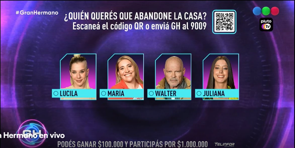 Los cuatro nominados de esta semana. 