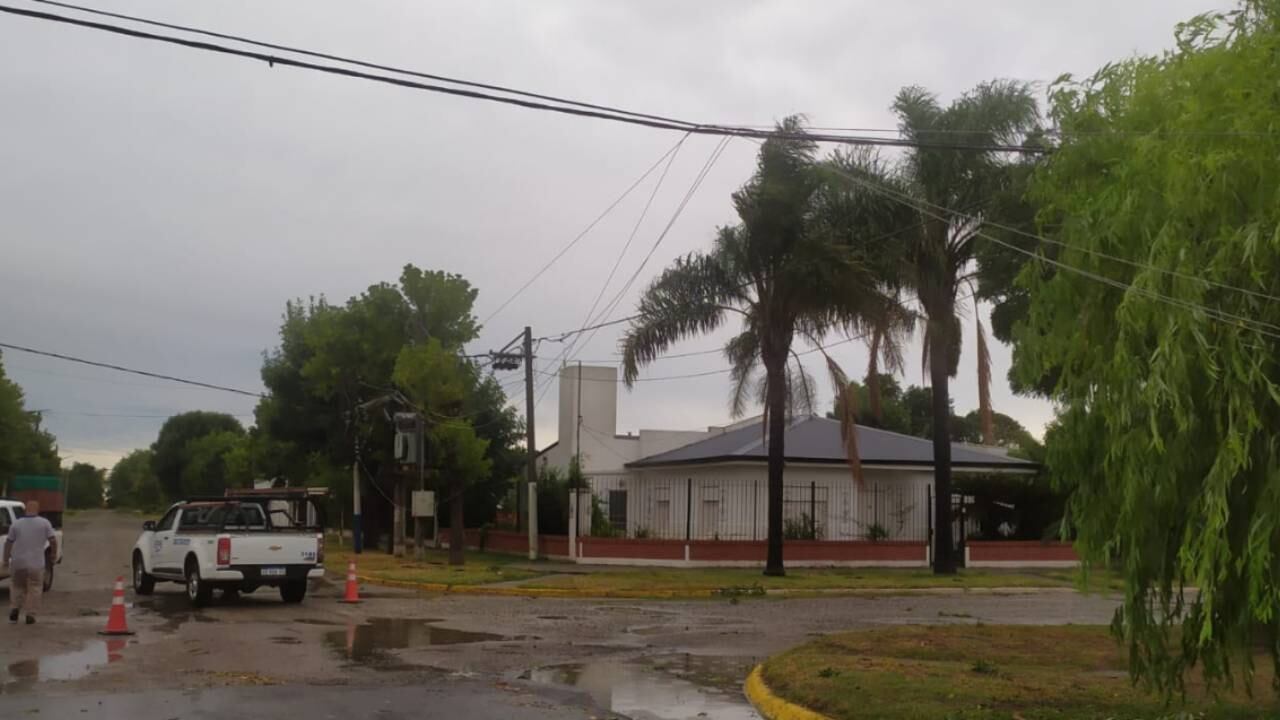 La tormenta pegó fuerte en varios pueblos santafesinos. (Gobierno de Santa Fe)