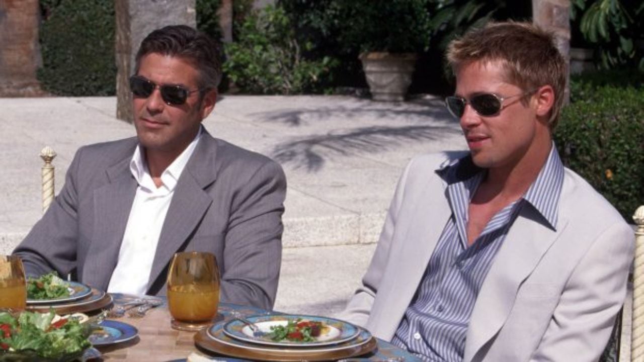 George Clooney y Brad Pitt en la trilogía "Ocean Eleven"