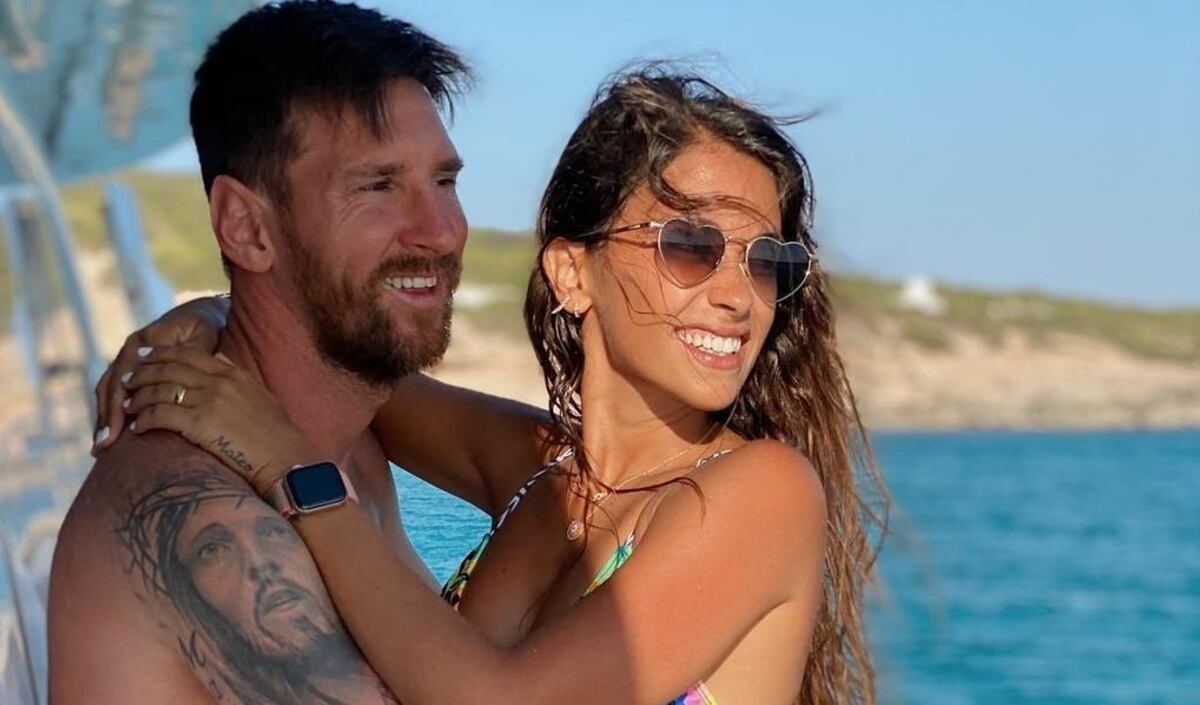 El divertido baile de Antonela Roccuzzo en el medio de su entrenamiento con Leo Messi