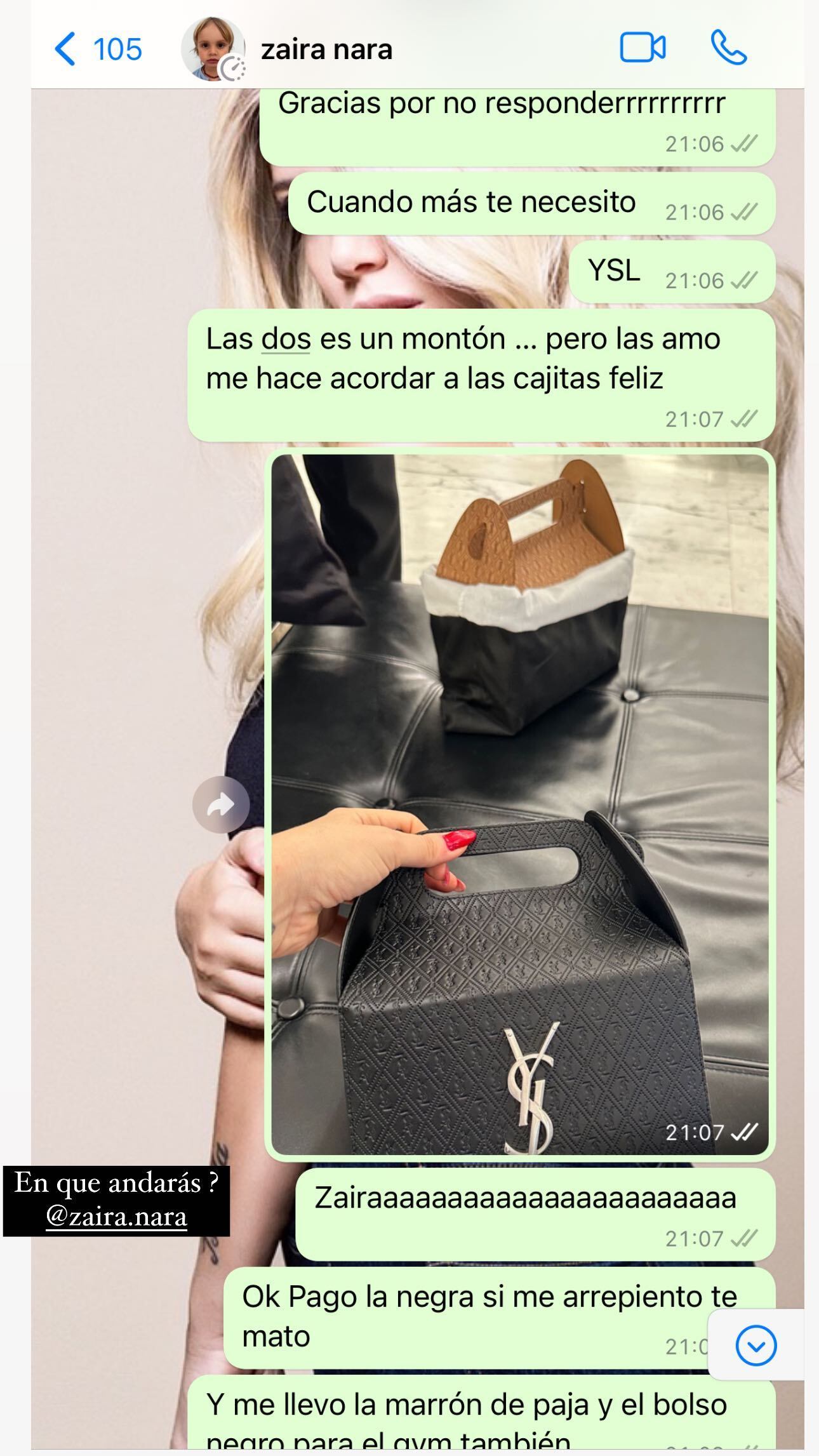 Wanda Nara expuso a su hermana Zaira por no responderle los mensajes