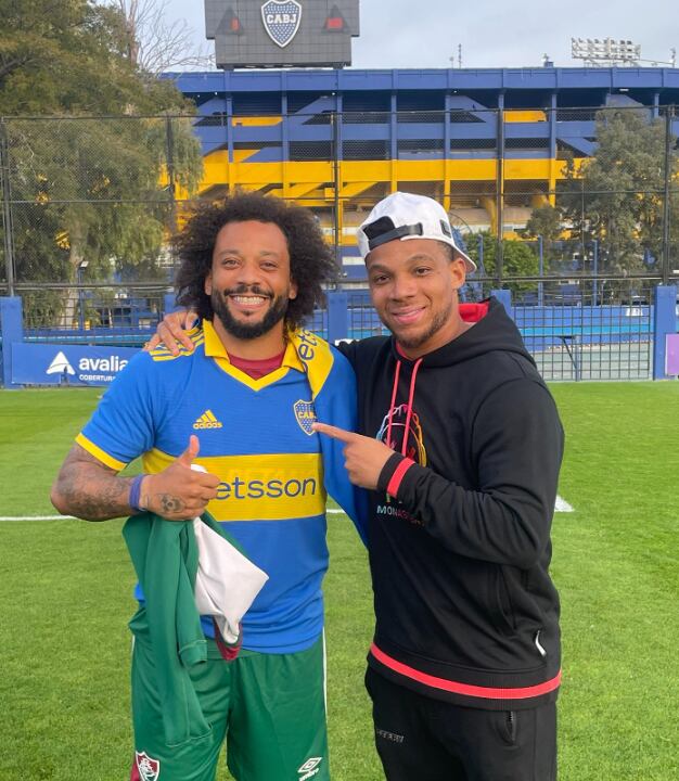 Marcelo junto a Frank Fabra