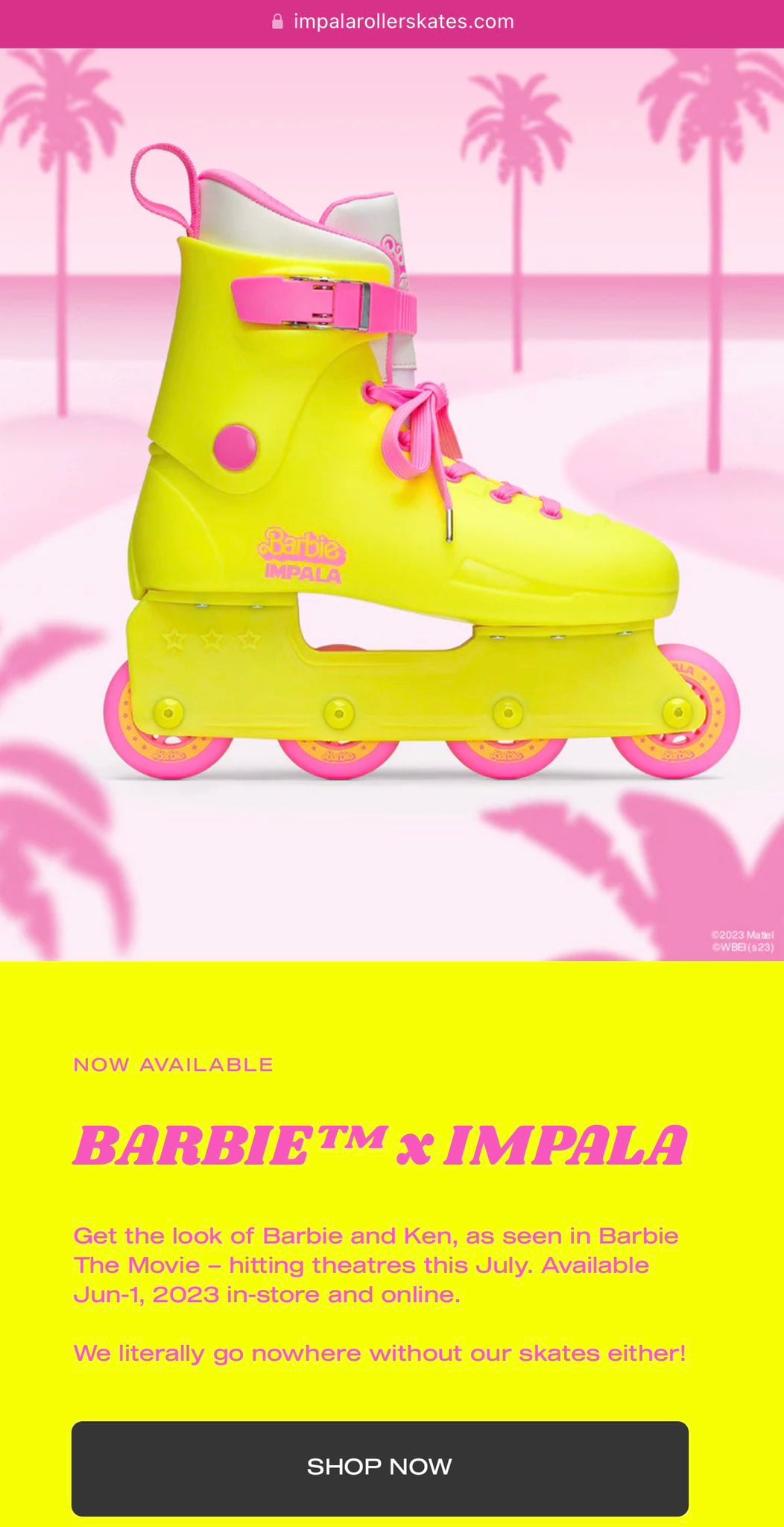 El meticuloso trabajo de marketing para Barbie la película: los patines