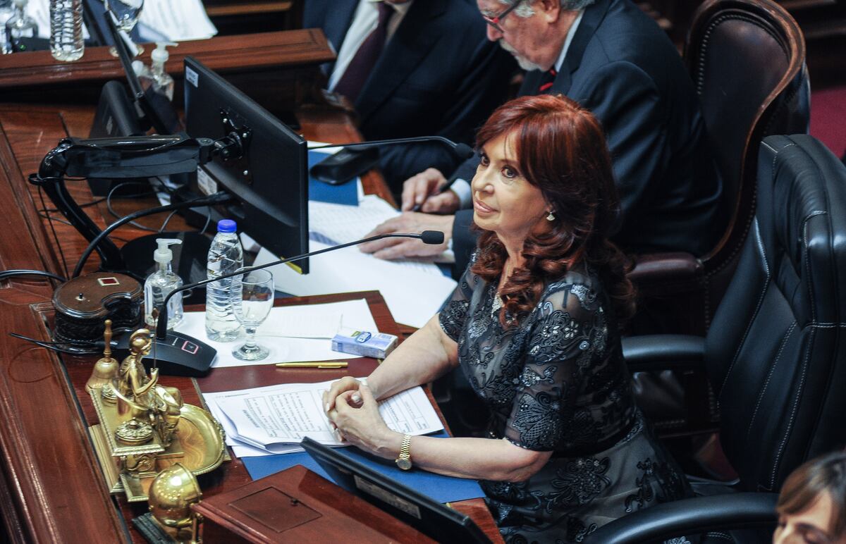 Cristina Kirchner dejó el Senado tras una sesión con máxima tensión
