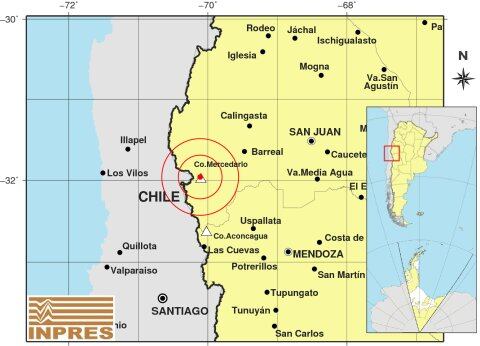 Tembló en San Juan y se sintió en Mendoza.