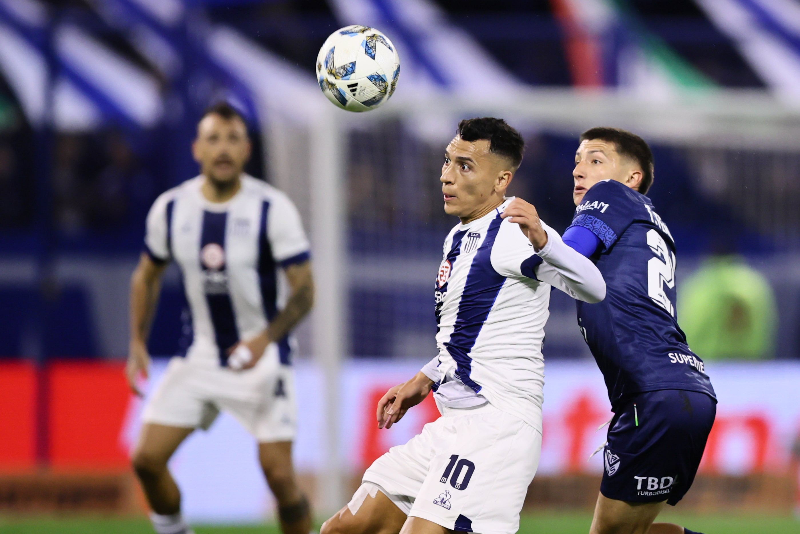 Rubén Botta en el partido de Talleres ante Vélez por la Copa Libertadores. (Fotobaires)