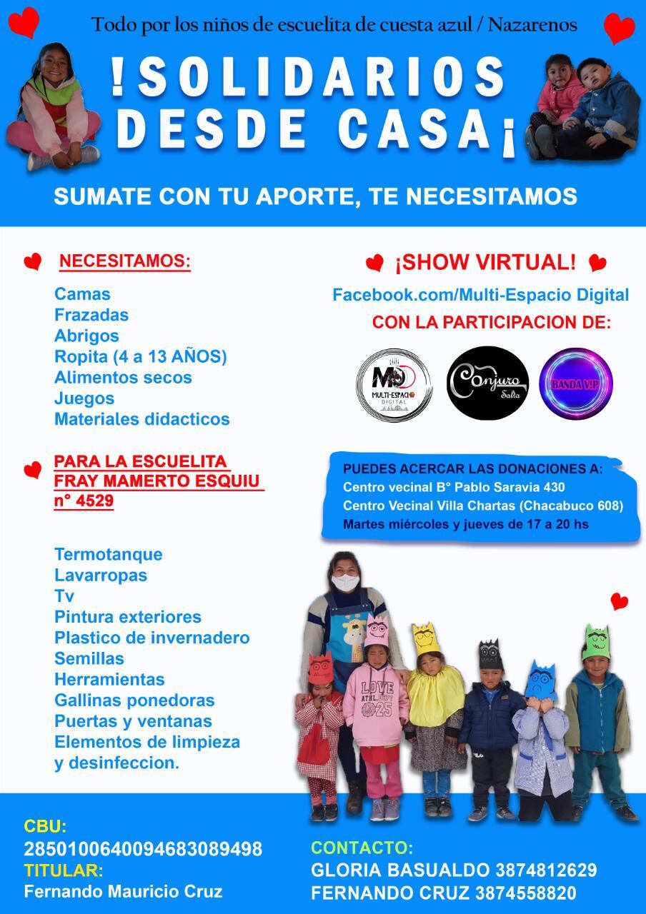 Necesitan donaciones de todo tipo para poder mejorar la calidad de vida de los niños de esta escuela albergue.