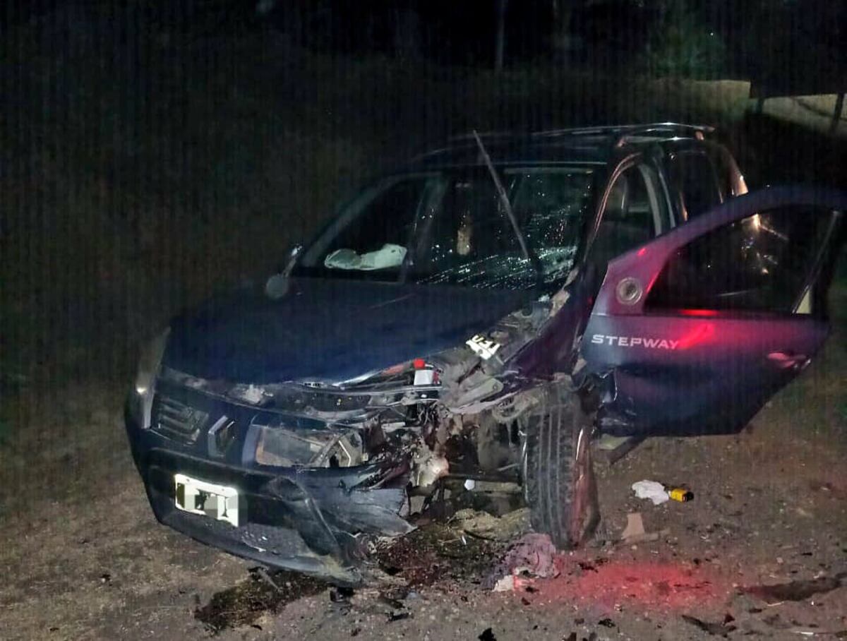 Tres heridos en un choque frontal en la Ruta 38 a la altura de Casa Grande