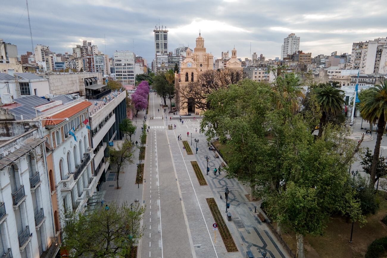 Obras de remodelación en calle 27 de abril. (Gentileza Municipalidad de Córdoba)