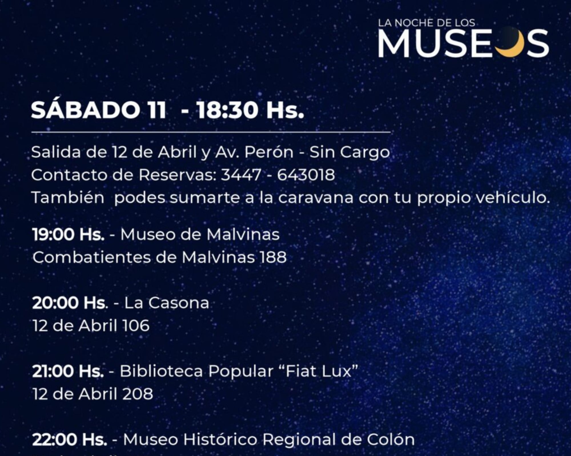 Colón: noche de los museos