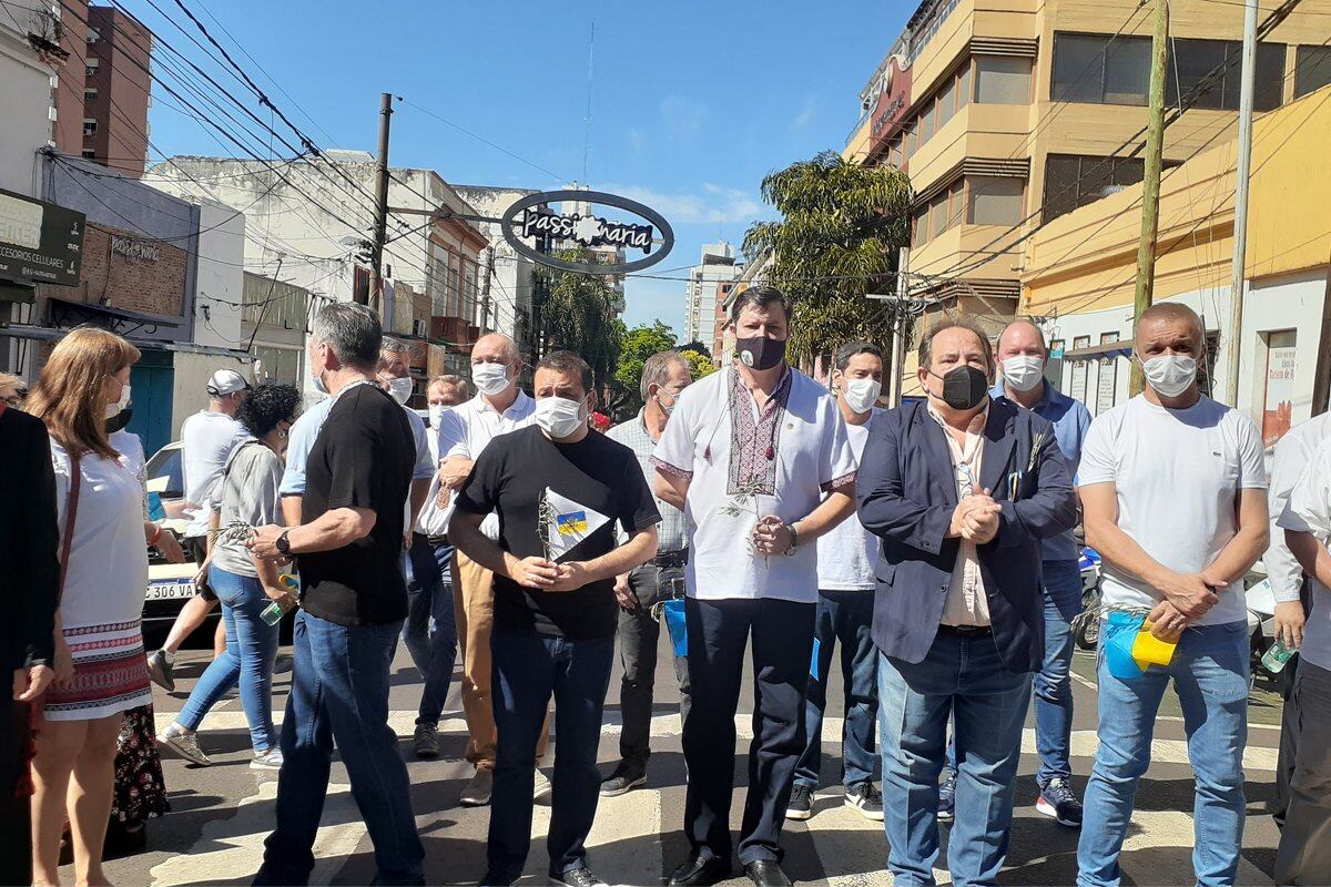 Marcha por la paz en Ucrania: “Estamos del lado del pueblo ucraniano”.