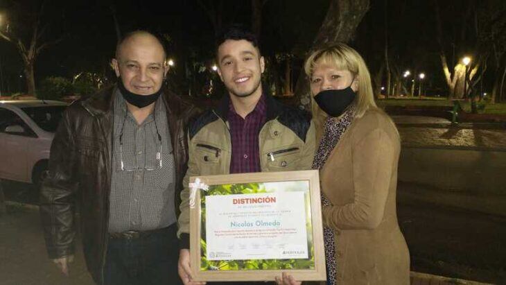 Nicolás Olmedo, finalista de La Voz Argentina volvió a Apóstoles y fue agasajado como “Personalidad destacada”