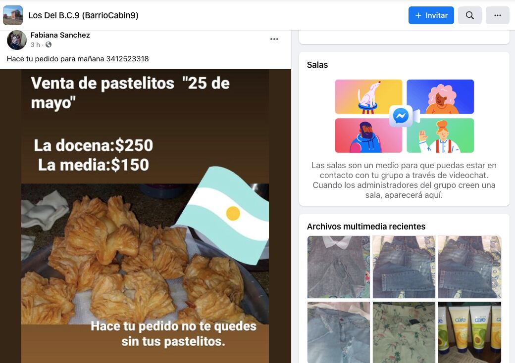 Página de Facebook en la ciudad de Pérez, para comprar, vender y ofrecer todo tipo de servicios