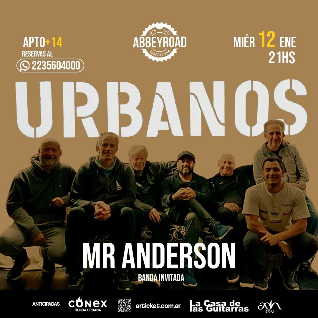 La banda marplatense, que cuenta con 30 años de trayectoria brindará un recital el miércoles 12 de enero a las 21. Estará como banda invitada Mr. Anderson.