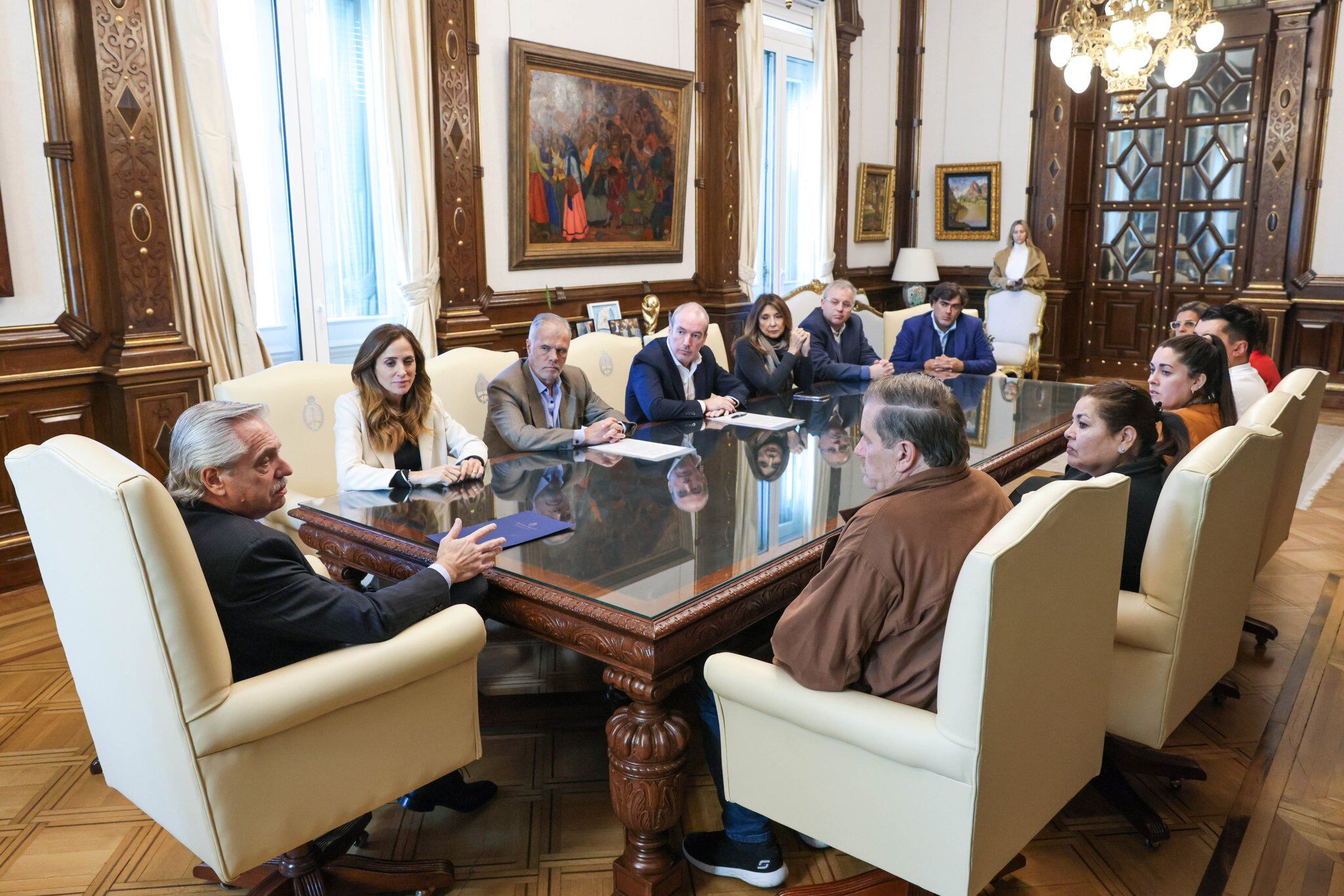 Alberto Fernández recibió a Ramón Dupuy