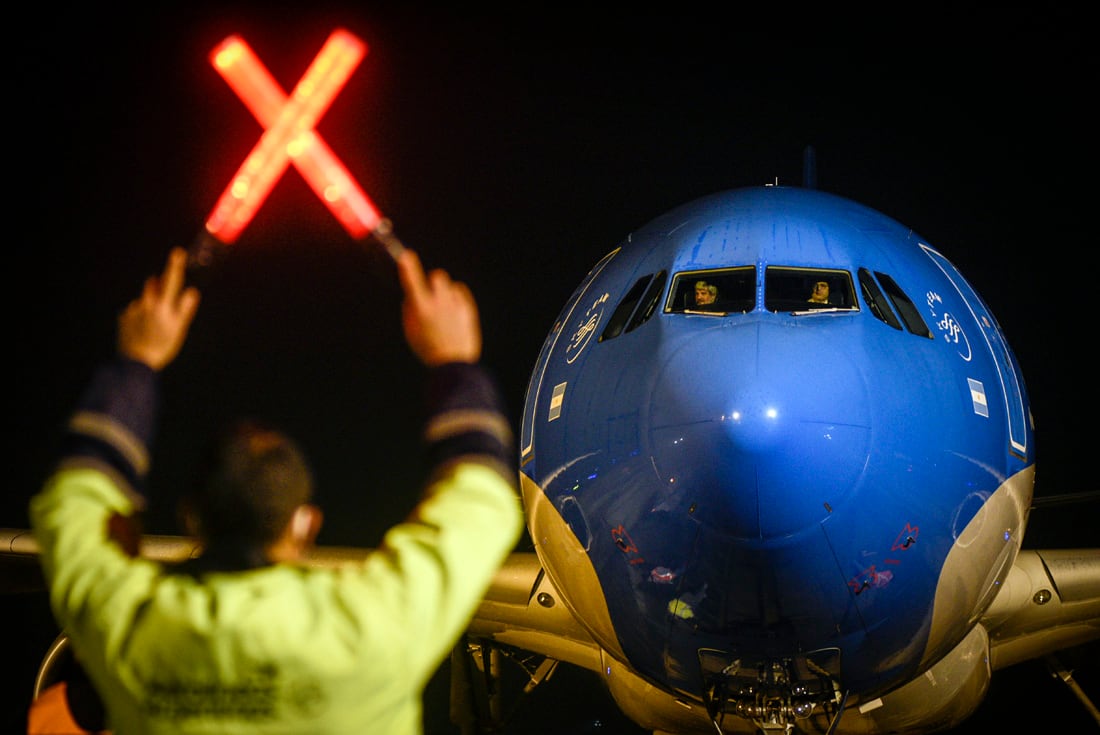 Dosis de Sputnik V arriban al Aeropuerto Internacional de Ezeiza. (Presidencia)