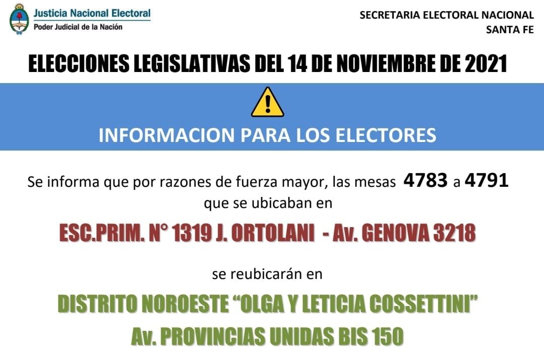 Las autoridades decidieron recurrir al Distrito Noroeste para las elecciones generales.