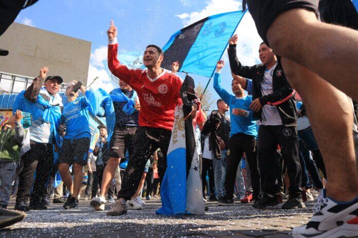 Los hinchas festejaron en el Valle de Punilla.