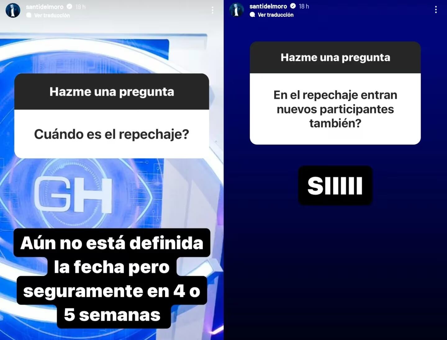 Santiago del Moro contó cuando podría ser el repechaje y si solo ingresarán exparticipantes