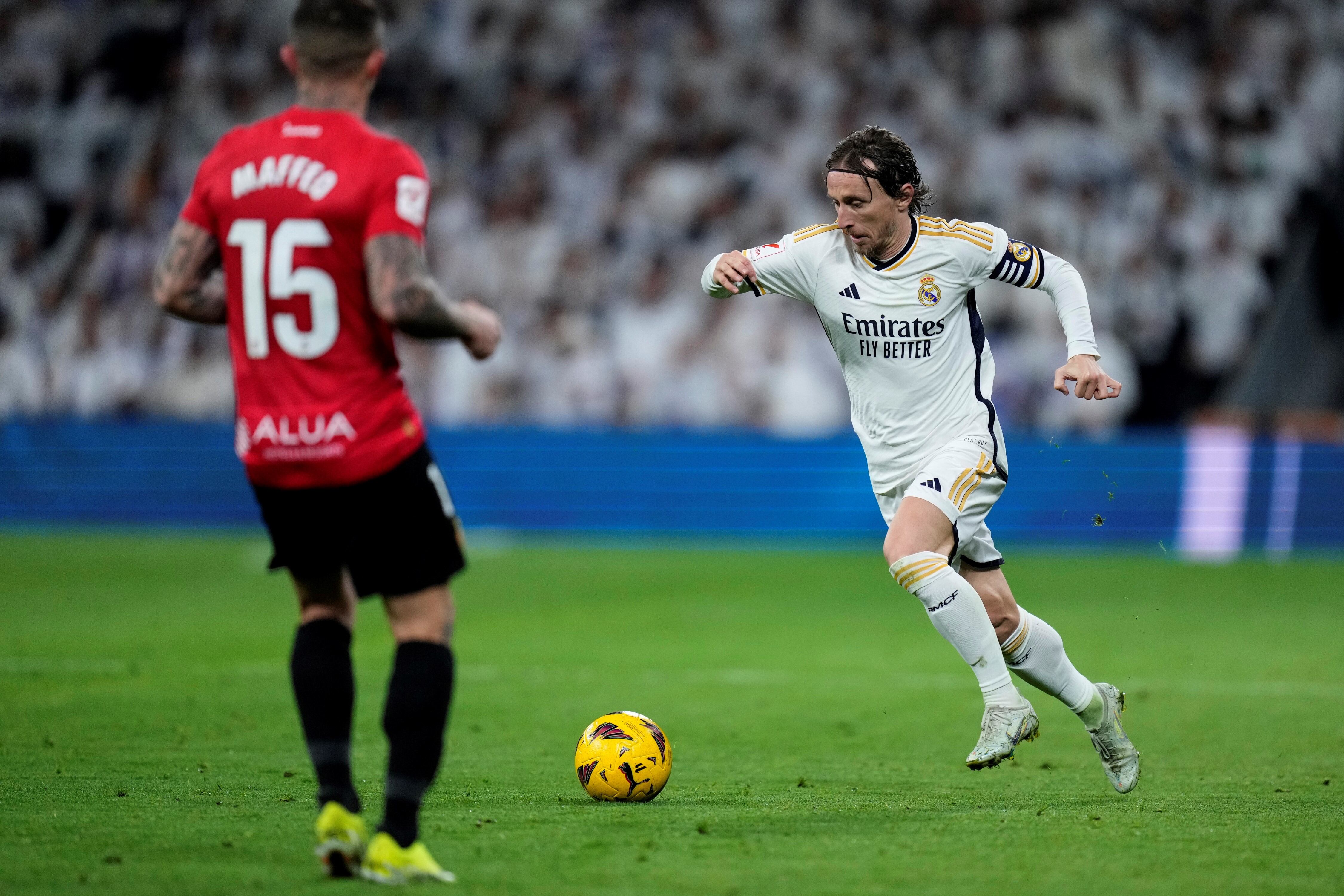 Luka Modric, quinto entre los que más partidos disputaron. Foto: AP