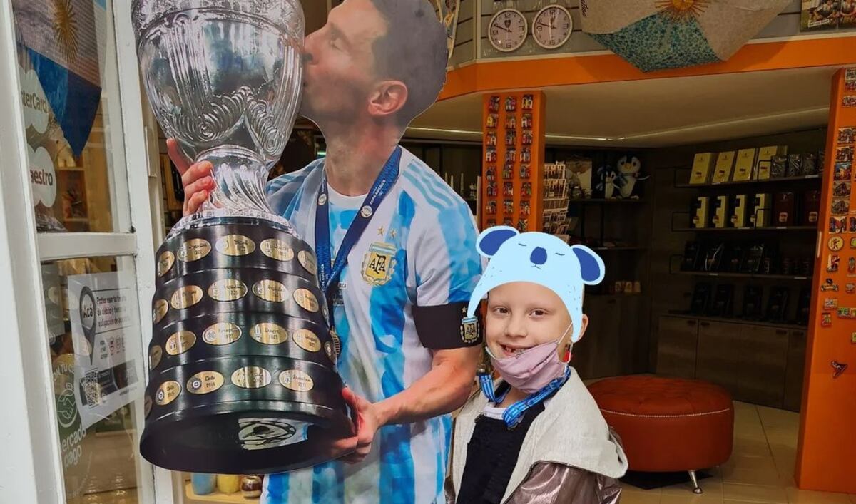 Lionel Messi sorprendió a Ampi, una nena santafesina que lucha contra un raro cáncer
