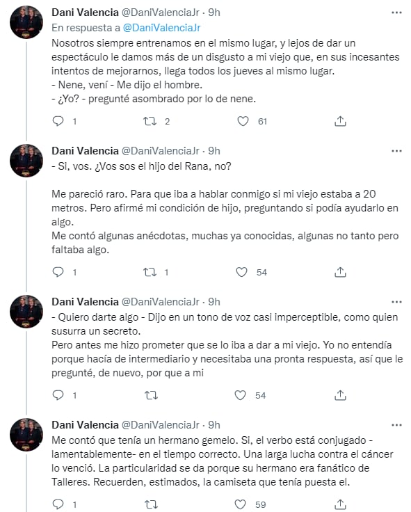 El fantástico hilo de Twitter tiene casi una decena de tuits.