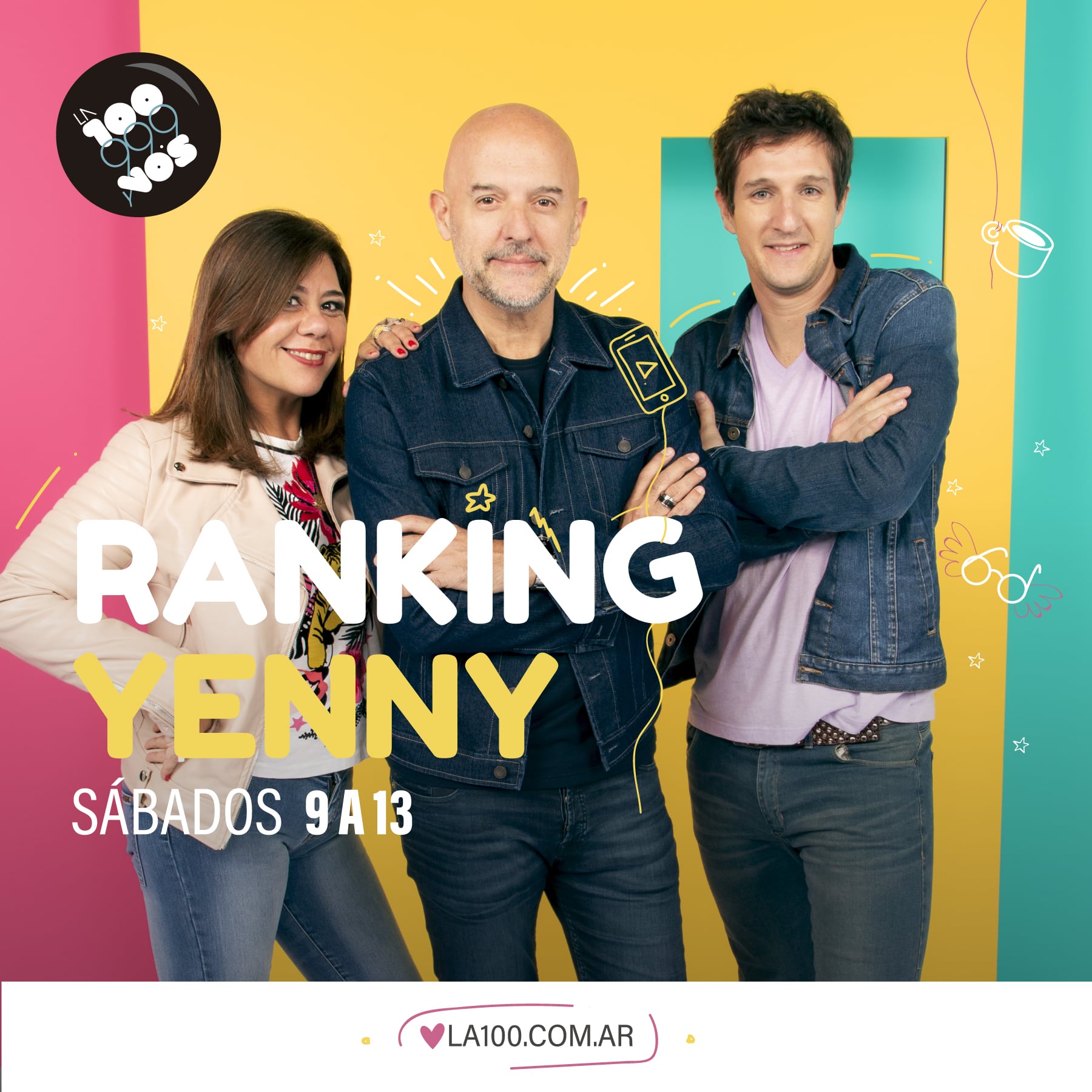 "Ranking Yenny", todos los sábados de 9 a 13 horas por la 98.3 (La 100 Carlos Paz).