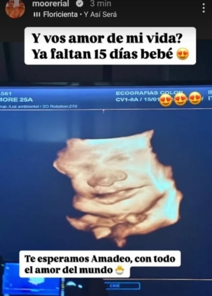 El tierno posteo de More Rial para su bebé en camino.