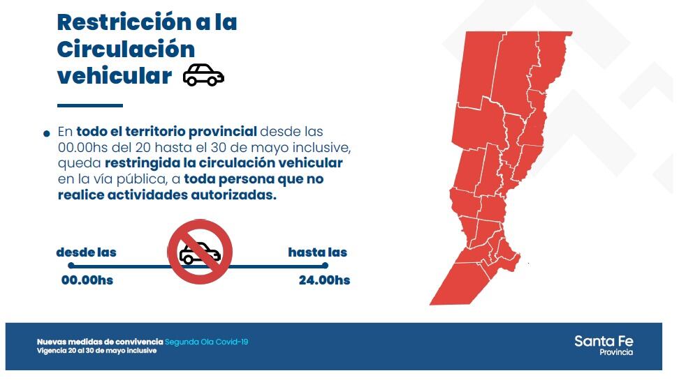 Restricción vehicular en Santa Fe