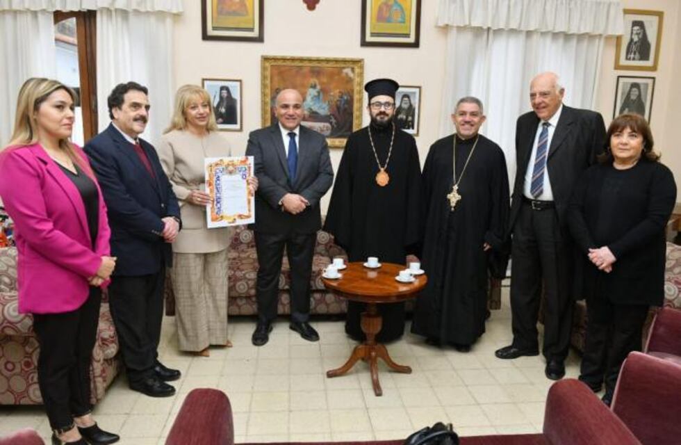 El Arzobispo de la Iglesia Ortodoxa, Monseñor El Khoury fue recibido por el gobernador Juan Manzur