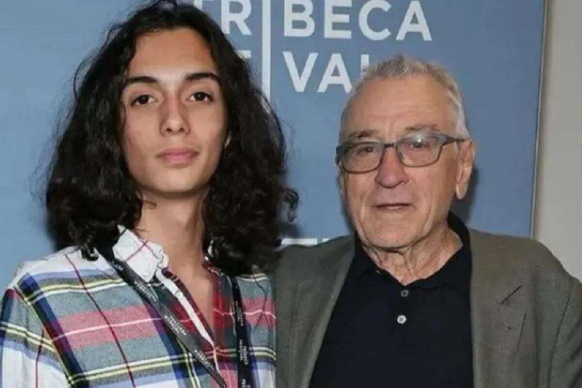 Robert De Niro junto a su nieto Leandro.