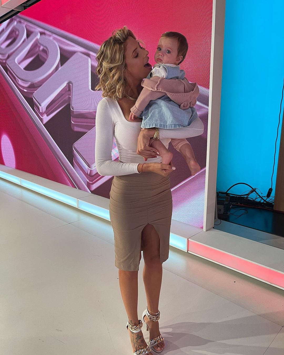 Tamara Bella y su beba de 9 meses