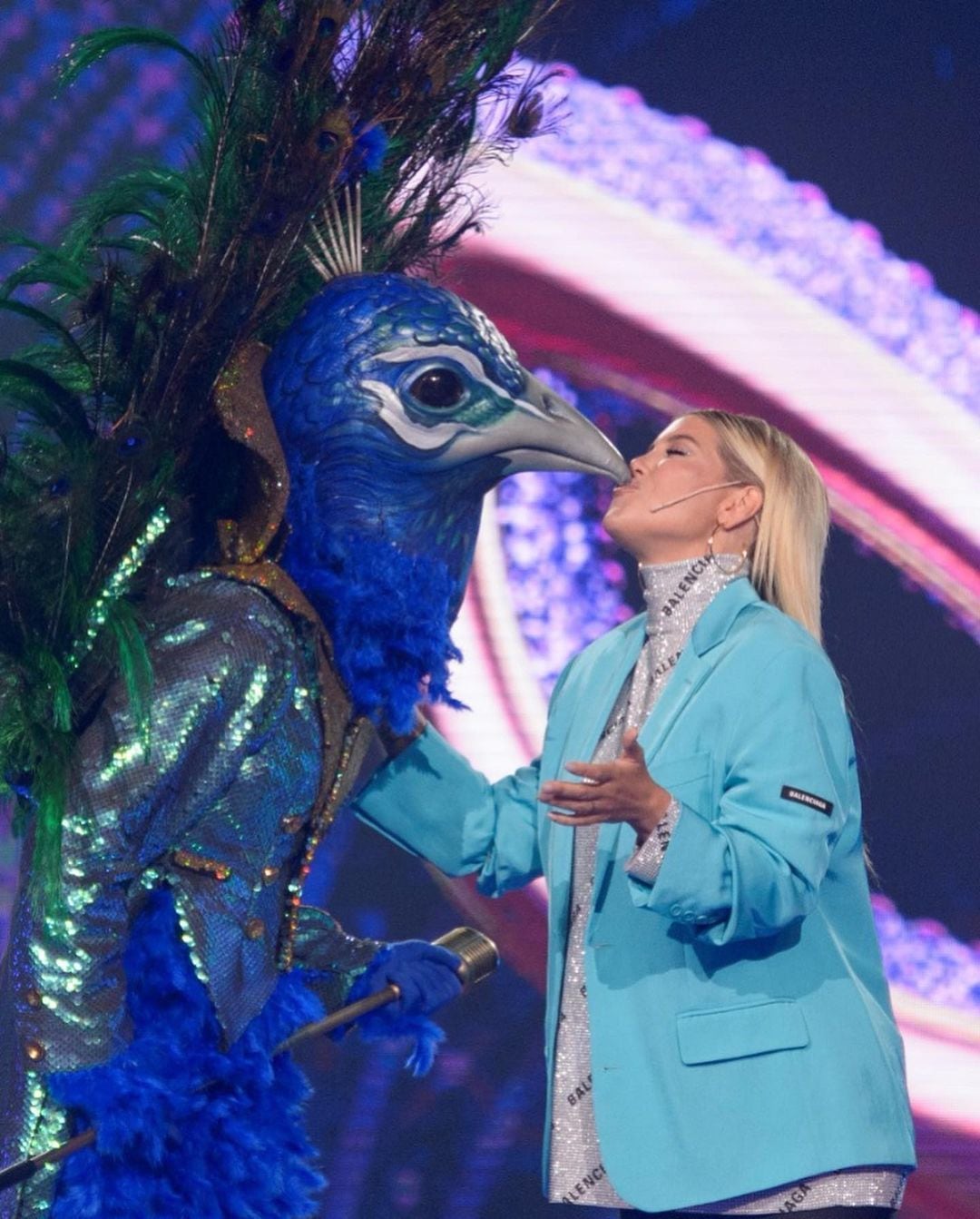 Wanda Nara se chapó al pavo real en ¿Quién es la Máscara?