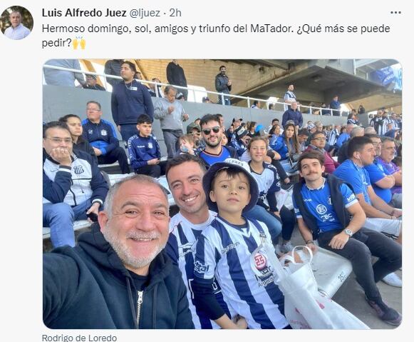 Luis Juez y Rodrigo de Loredo, juntos por Talleres.