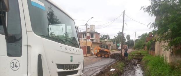 Continúan en ejecución las obras en el barrio Villa Tacuara.