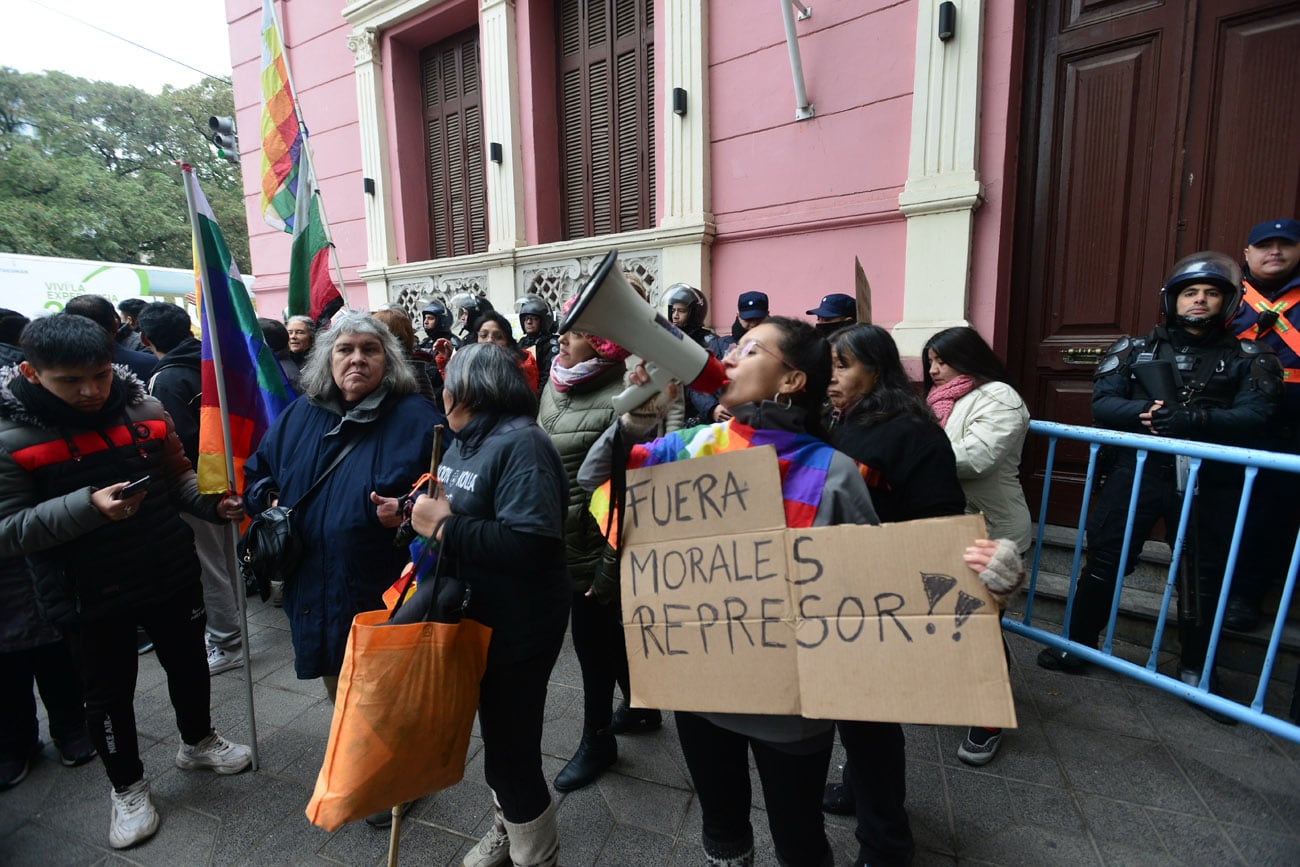 Protestas en la ciudad de Córdoba en repudio a la represión en Jujuy.  (Nicolás Bravo / La Voz)