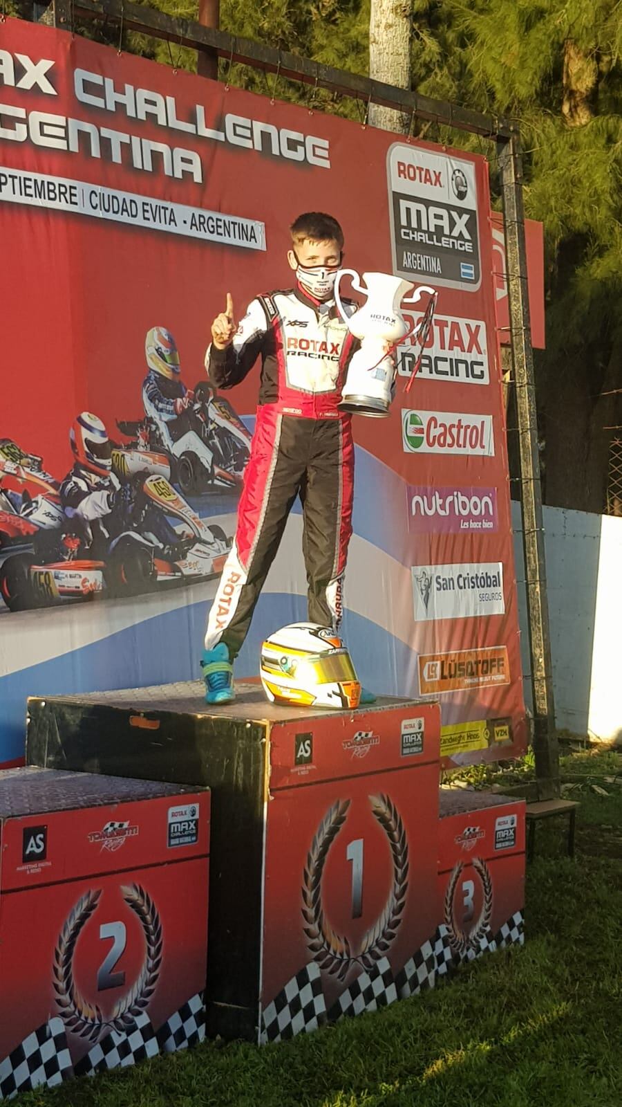 Fausto Arnaudo piloto de Karting de Arroyito