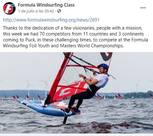 Fórmula Windsurfing con Foil, Polonia.