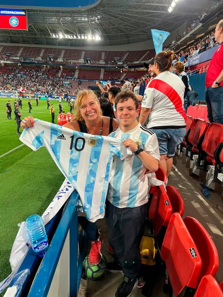 Tomi, el hincha de Unión que conoció a Messi