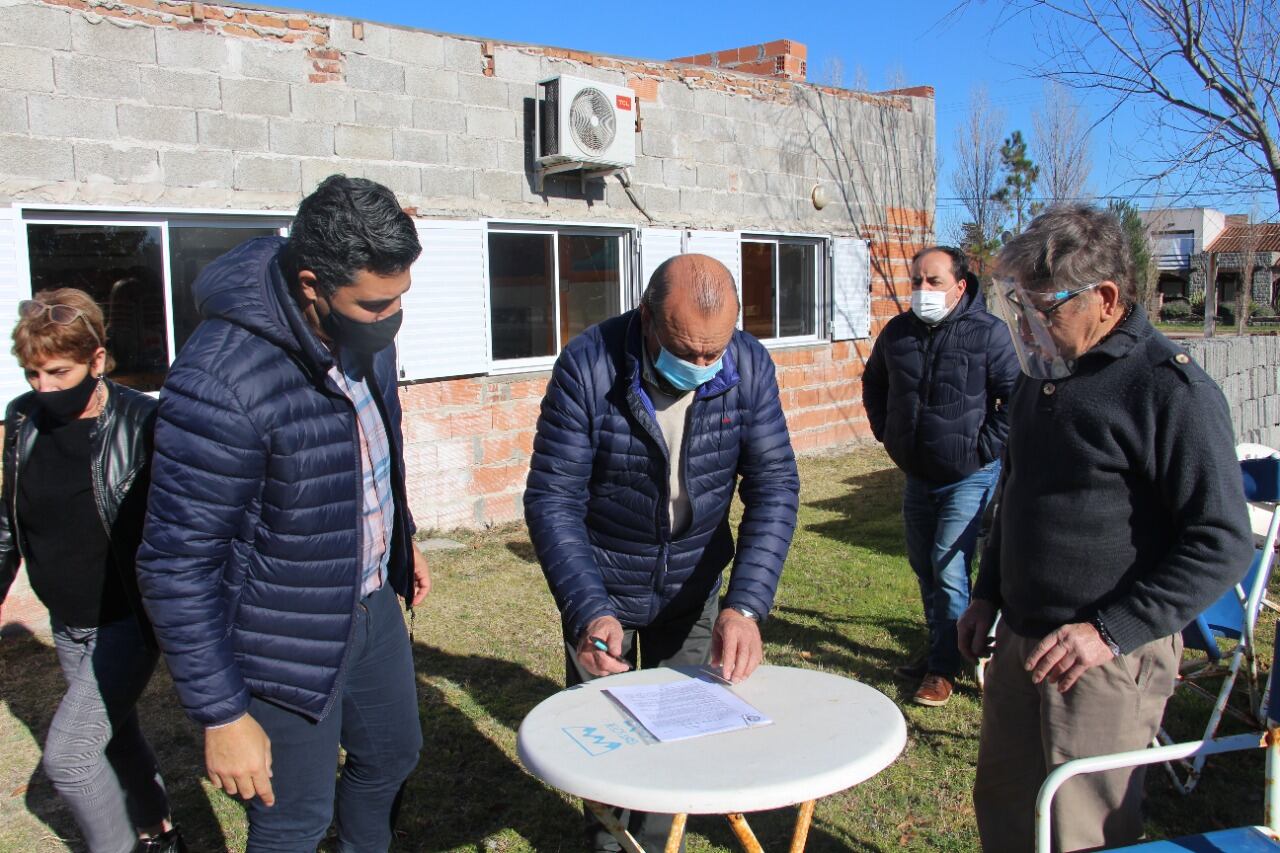 El intendente Carlos Sánchez visitó Claromecó